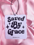 Saved by Grace Car Air Freshener – Sandalwood Scent, Christian Gift