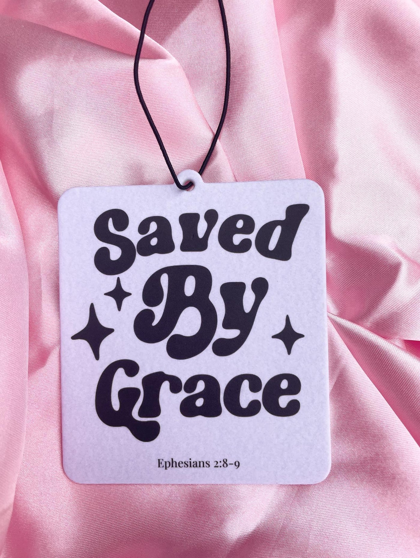 Saved by Grace Car Air Freshener – Sandalwood Scent, Christian Gift