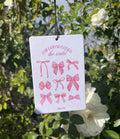 John 3:16 Car Air Freshener – Christian Gift, Coquette Pink Bows