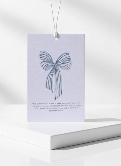 Jeremiah 29:11 Car Air Freshener | Blue Bow Christian Coquette