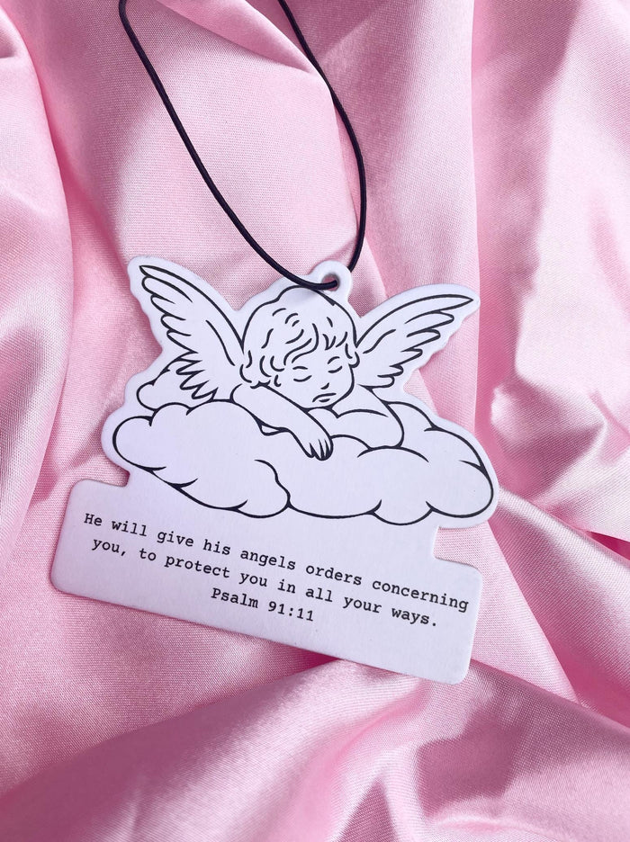 Angel Car Air Freshener – Psalm 91:11 Christian Gift