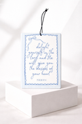 Delight Yourself in the Lord Chanel Scented Car Air Freshener | Psalm 37:4 Christian Auto Accessory | Preppy Bow Rearview Mirror Charm