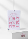 John 3:16 Car Air Freshener – Christian Gift, Coquette Pink Bows