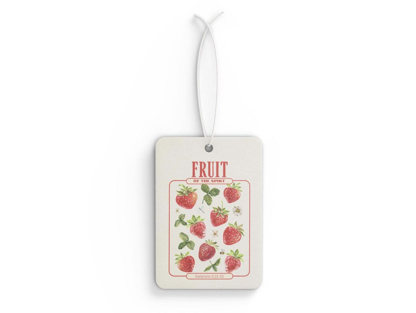 Strawberry Scented Christian Car Air Freshener – Fruit of the Spirit