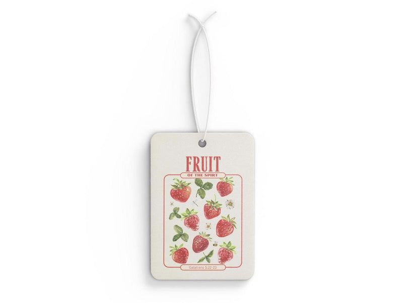 Strawberry Scented Christian Car Air Freshener – Fruit of the Spirit