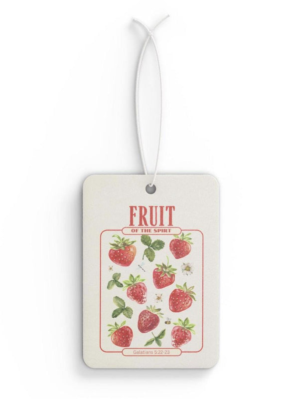 Strawberry Scented Christian Car Air Freshener – Fruit of the Spirit