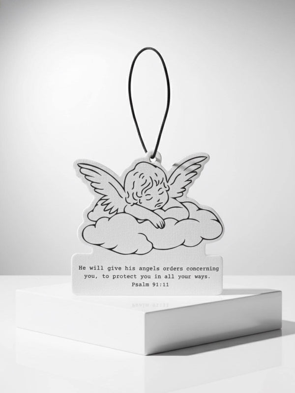 Angel Car Air Freshener – Psalm 91:11 Christian Gift